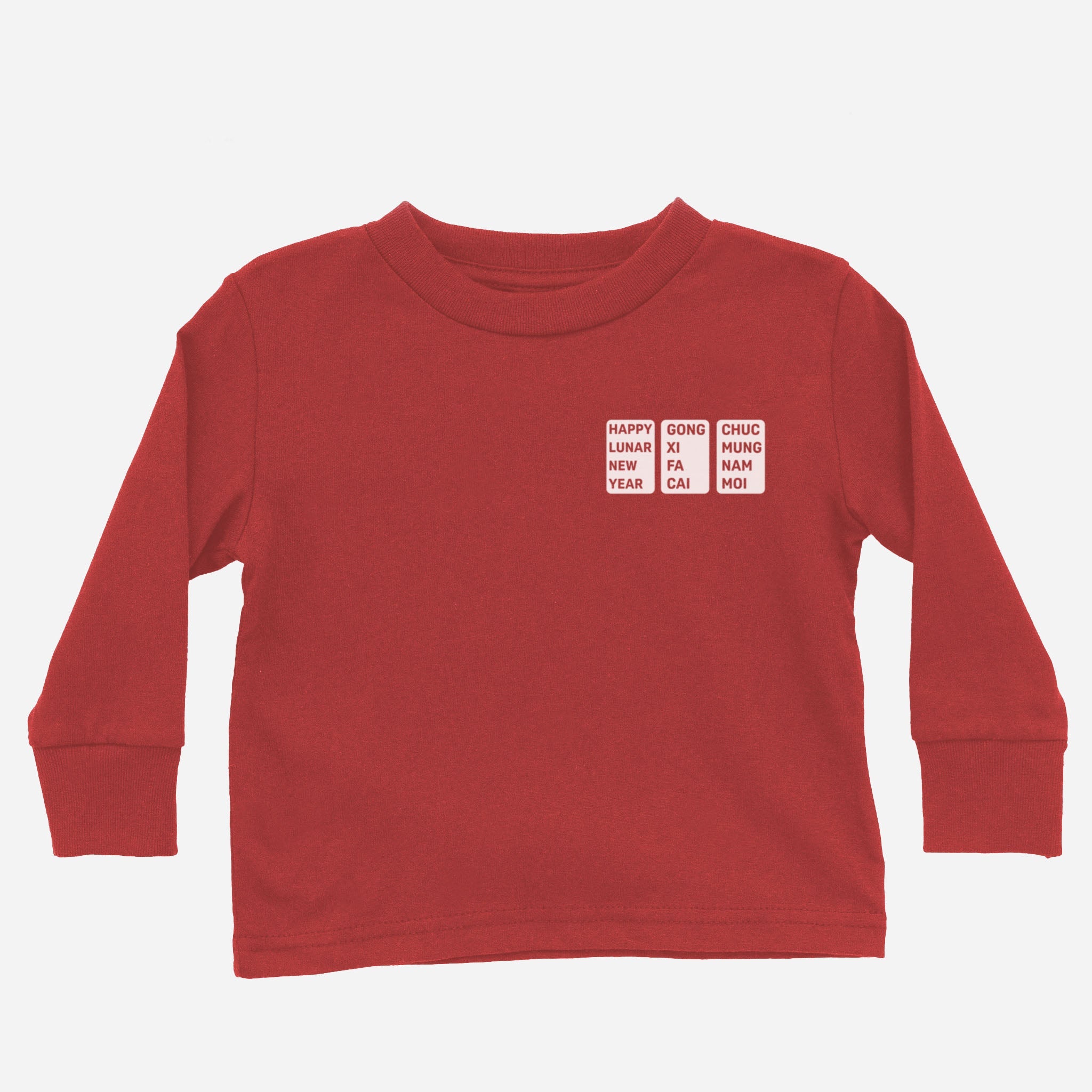 Lunar New Year Vietnamese Mandarin Mix Long Sleeve Shirt (Toddler)