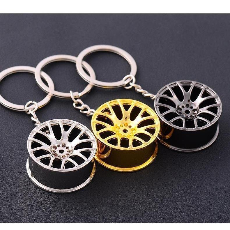 Luxury Car Rims Collection Key Chains - 3 Colors