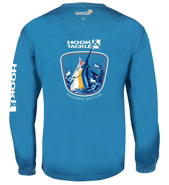 Men&amp;#39;s Marlin Thrust L/S UV Fishing T-Shirt