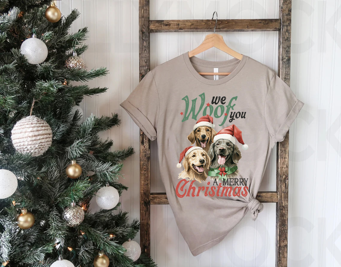 We Woof You a Merry Christmas Graphic Tee