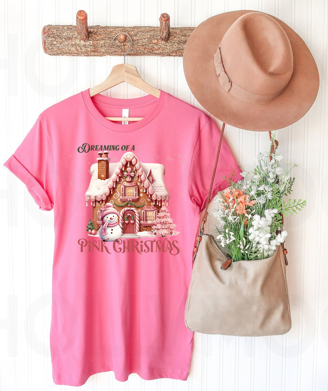 Dreaming of a Pink Christmas Graphic Tee