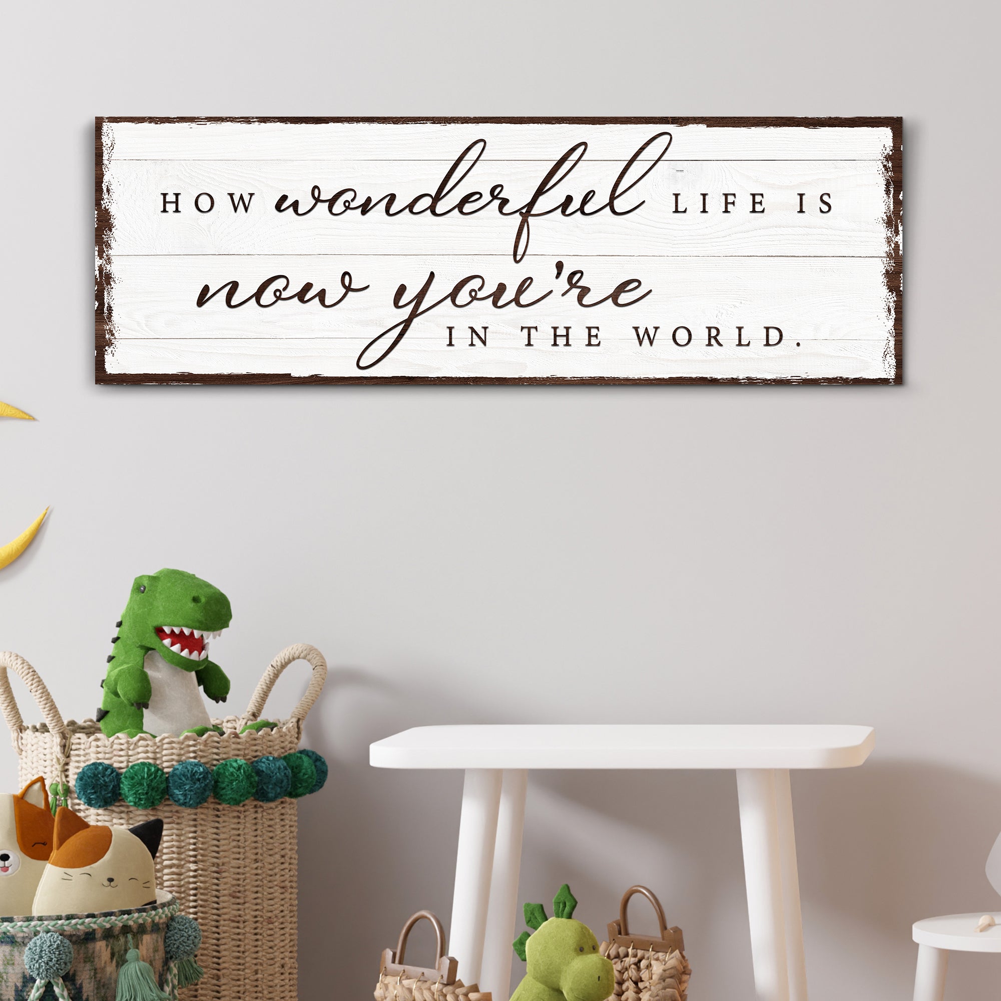How Wonderful Life Is Now You&amp;#39;re In The World Sign IV