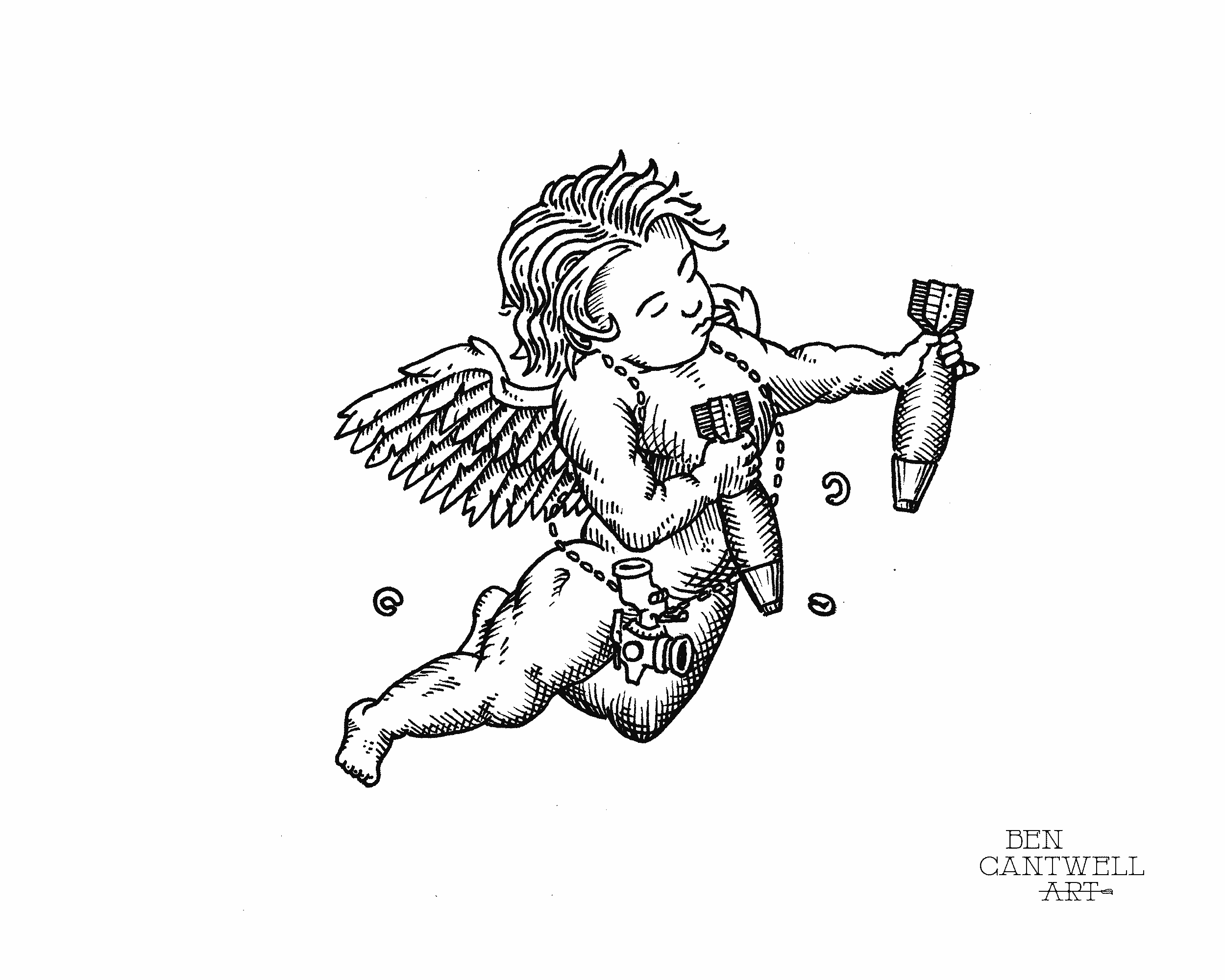 Cherub with M224 Mortar 60 mm