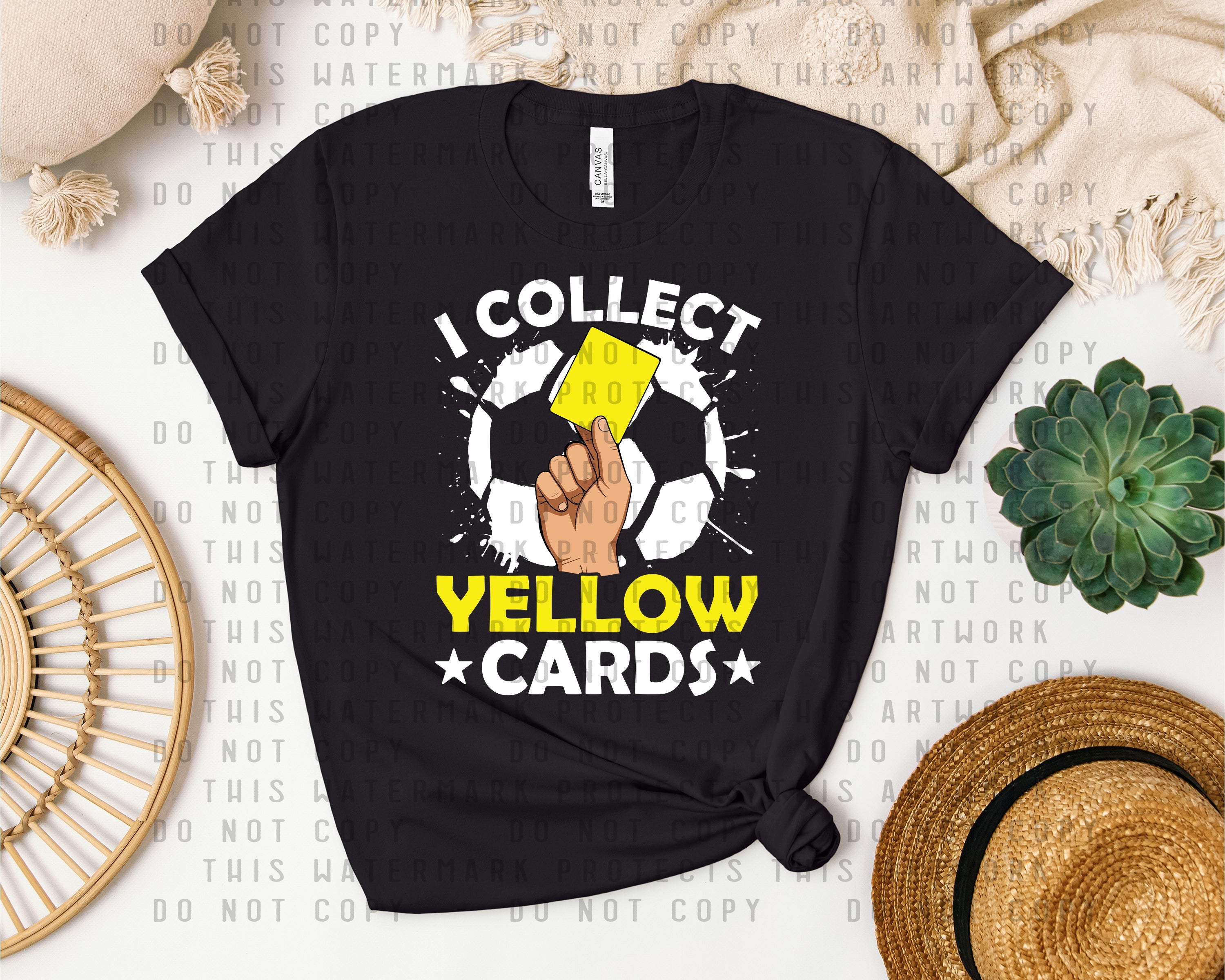 I Collect Yellow Cards Graphic Tee
