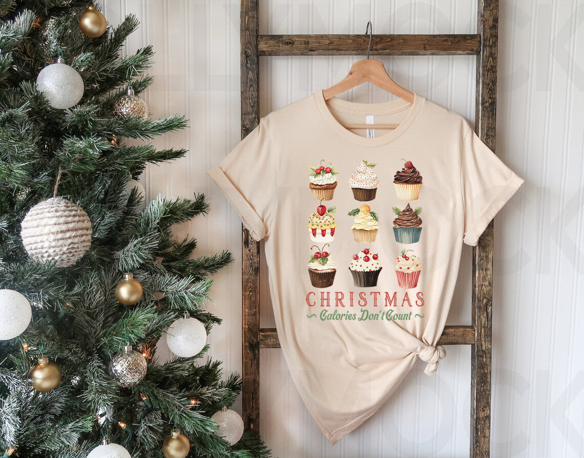Christmas Calories Don&amp;#39;t Count Graphic Tee