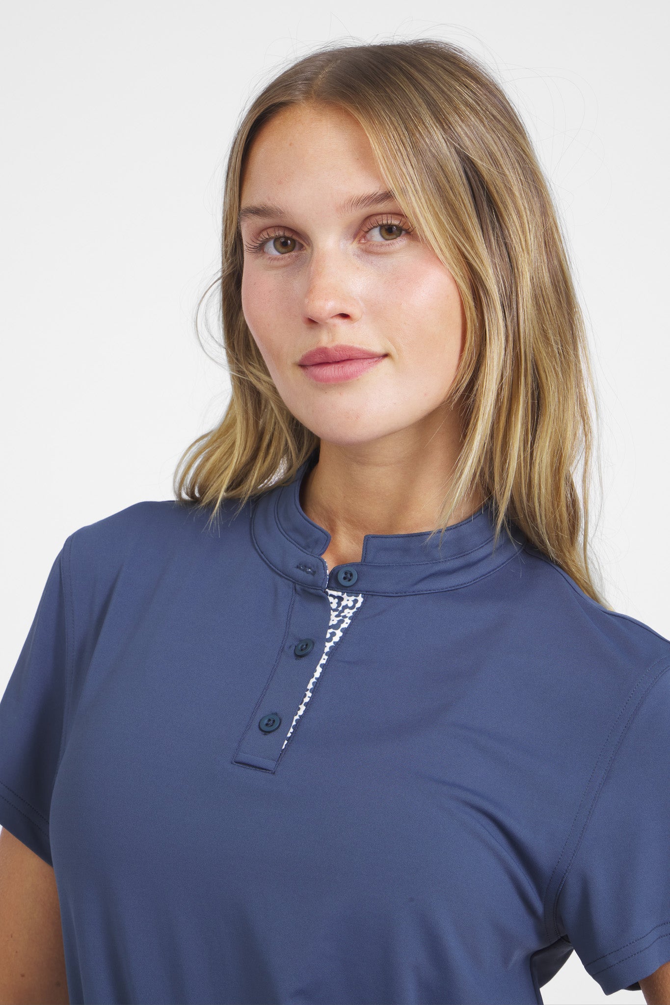 Women&amp;#39;s Catalyst Polo | Mantra Collar | Bloom Contrast
