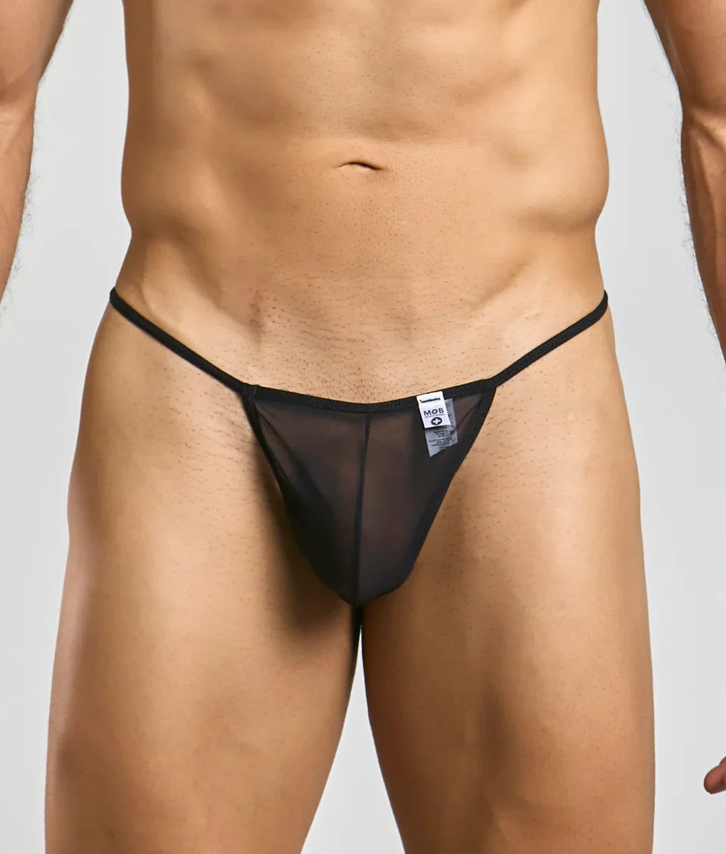 MOB Men&amp;#39;s Sheer T Back Thong