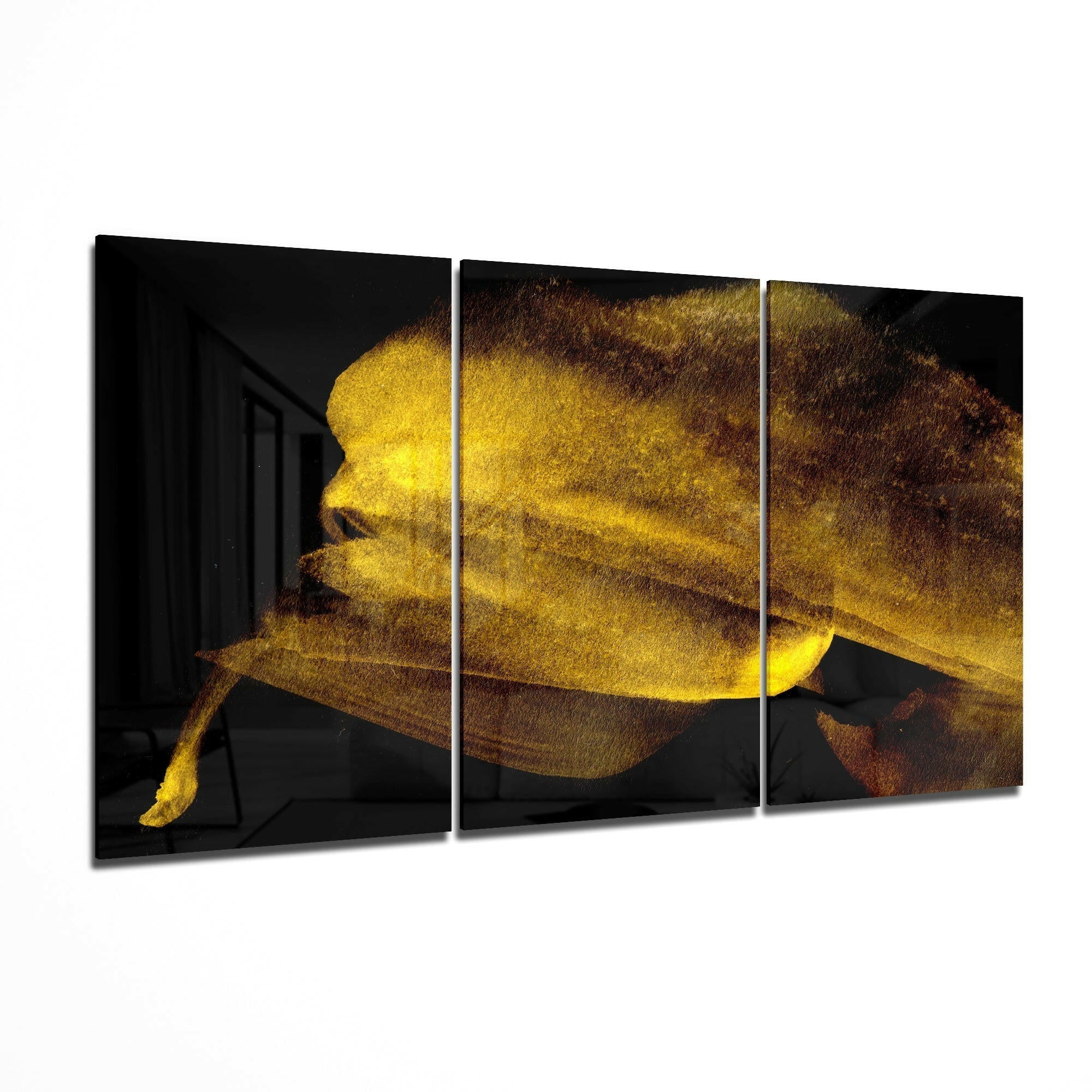 Yellow Touch Glass Art