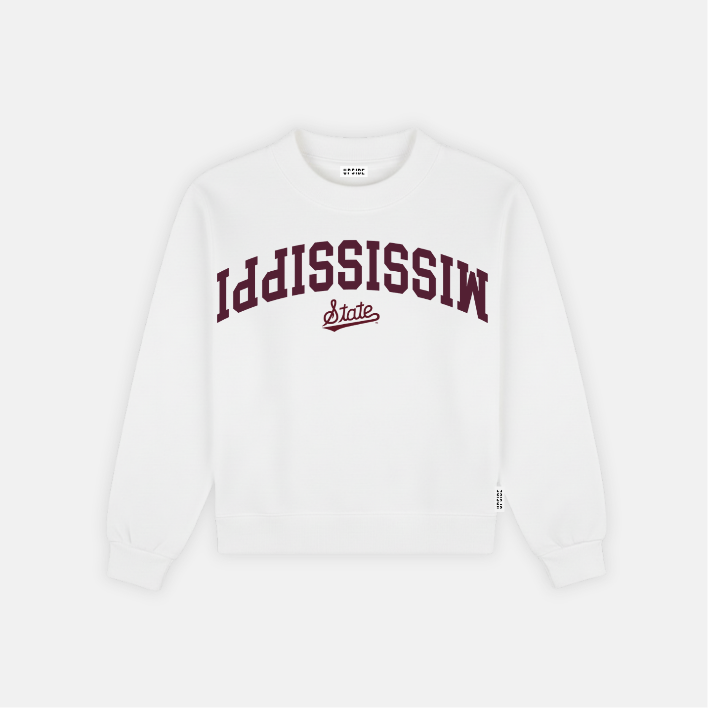 Mississippi State Embroidered Crewneck