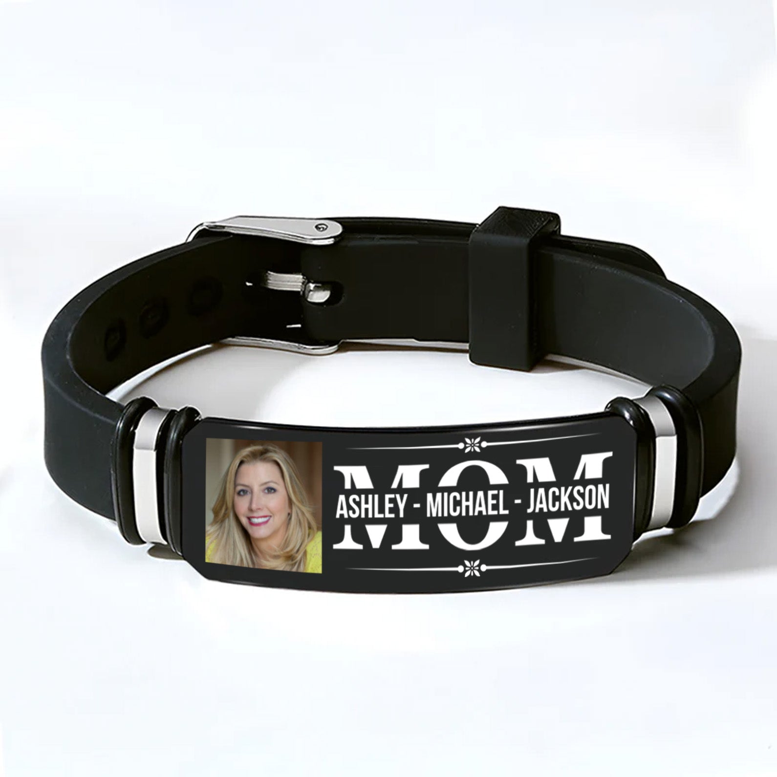 Custom Photo Mom Bracelet | Gift for Mom Wife, Mother&amp;#39;s Day Gift | Personalized Unisex Print Bracelet 682192