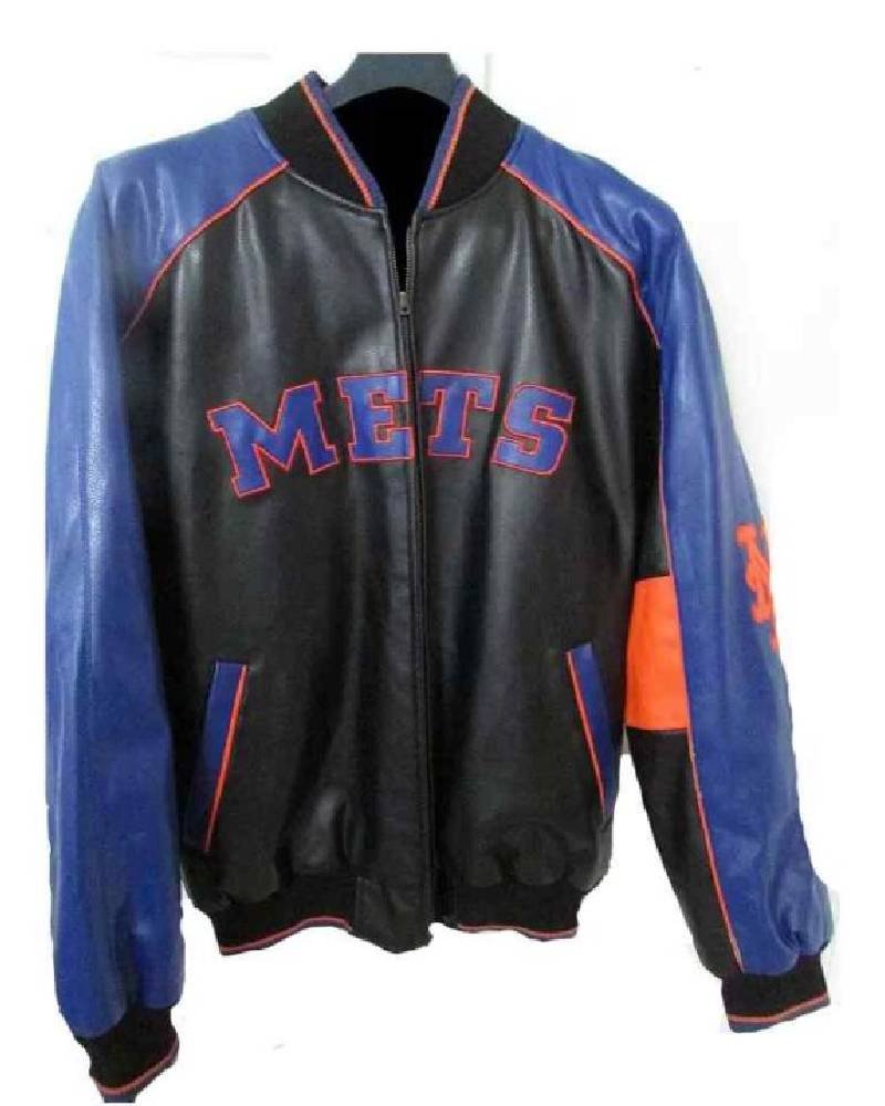 MLB Jeff Hamilton New York Mets Leather Jacket