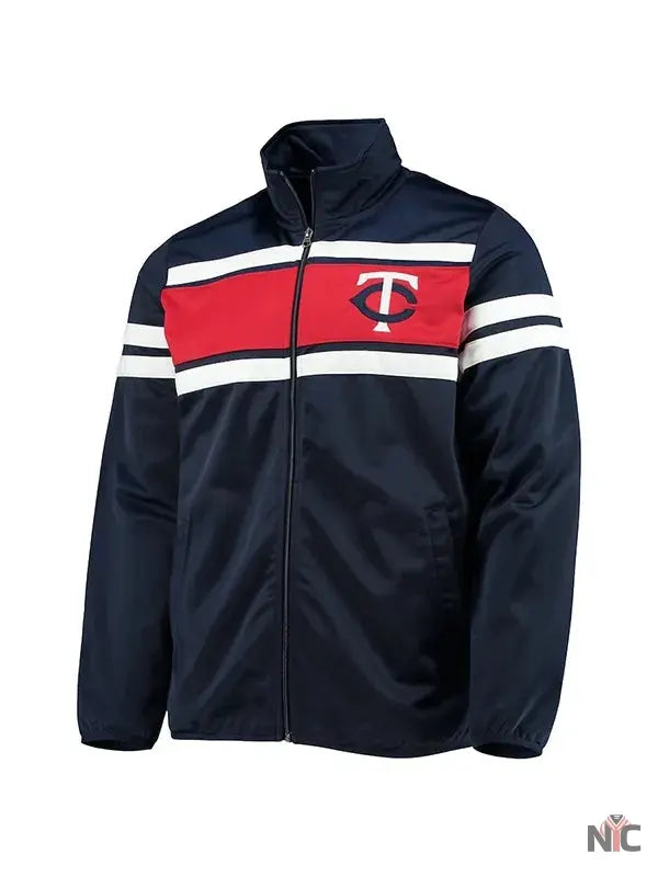 MLB Minnesota Twins Blue Track Jacket