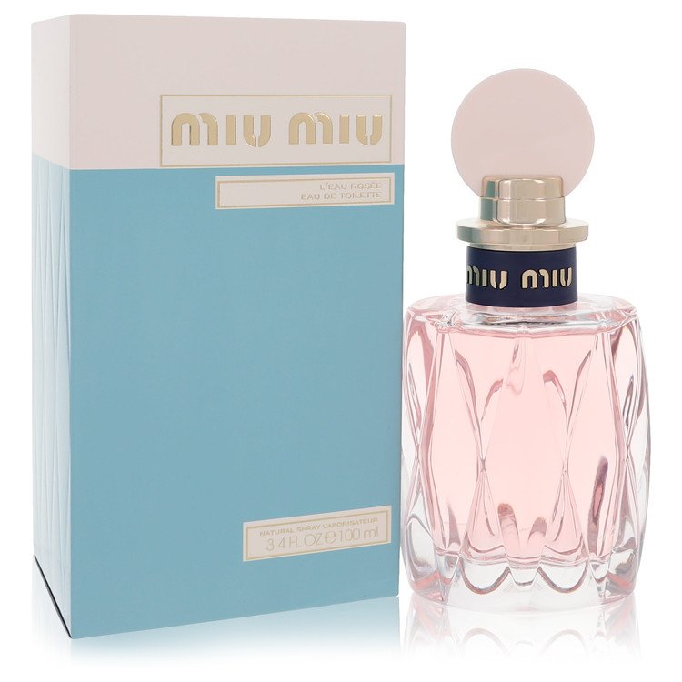 Miu Miu L&amp;#39;eau Rosee by Miu Miu Eau De Toilette Spray 3.4 oz for Women