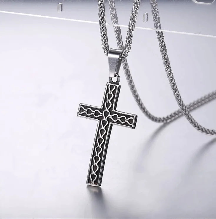 Style Loft Collection Vaelisse Stainless Steel Cross Necklace