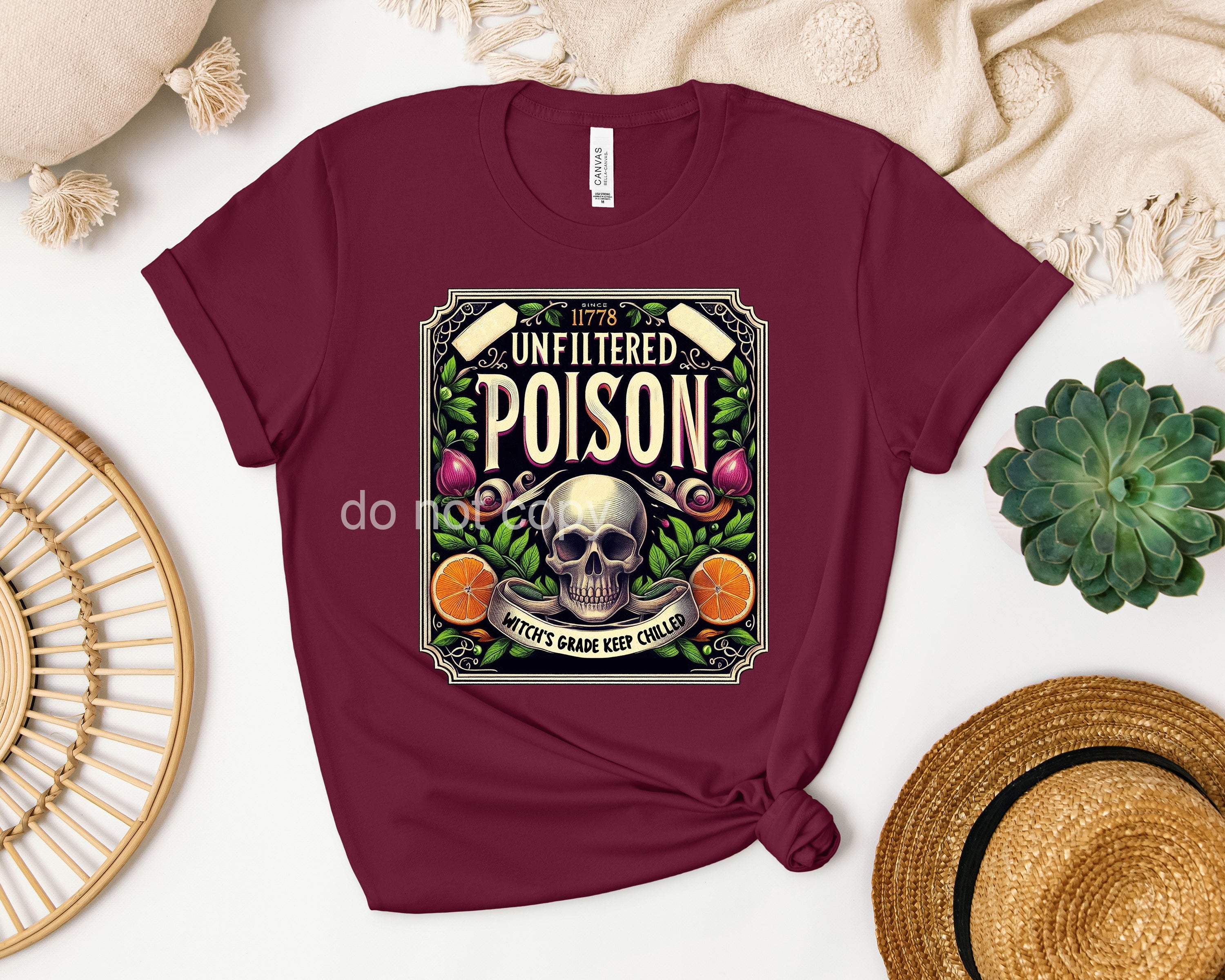 UNFILTERED POISON LABEL GRAPHIC TEE