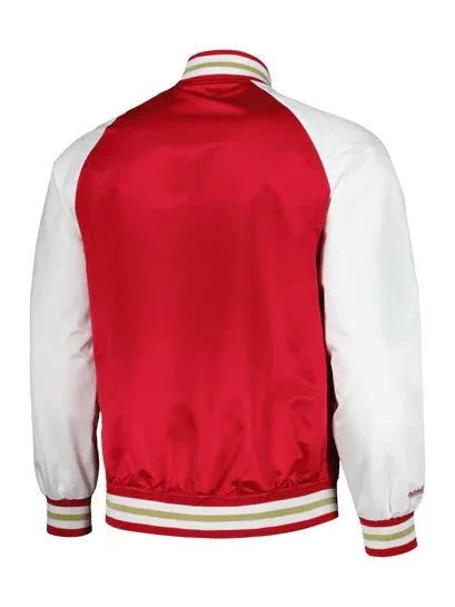 MLS Atlanta United FC Red Satin Varsity Jacket