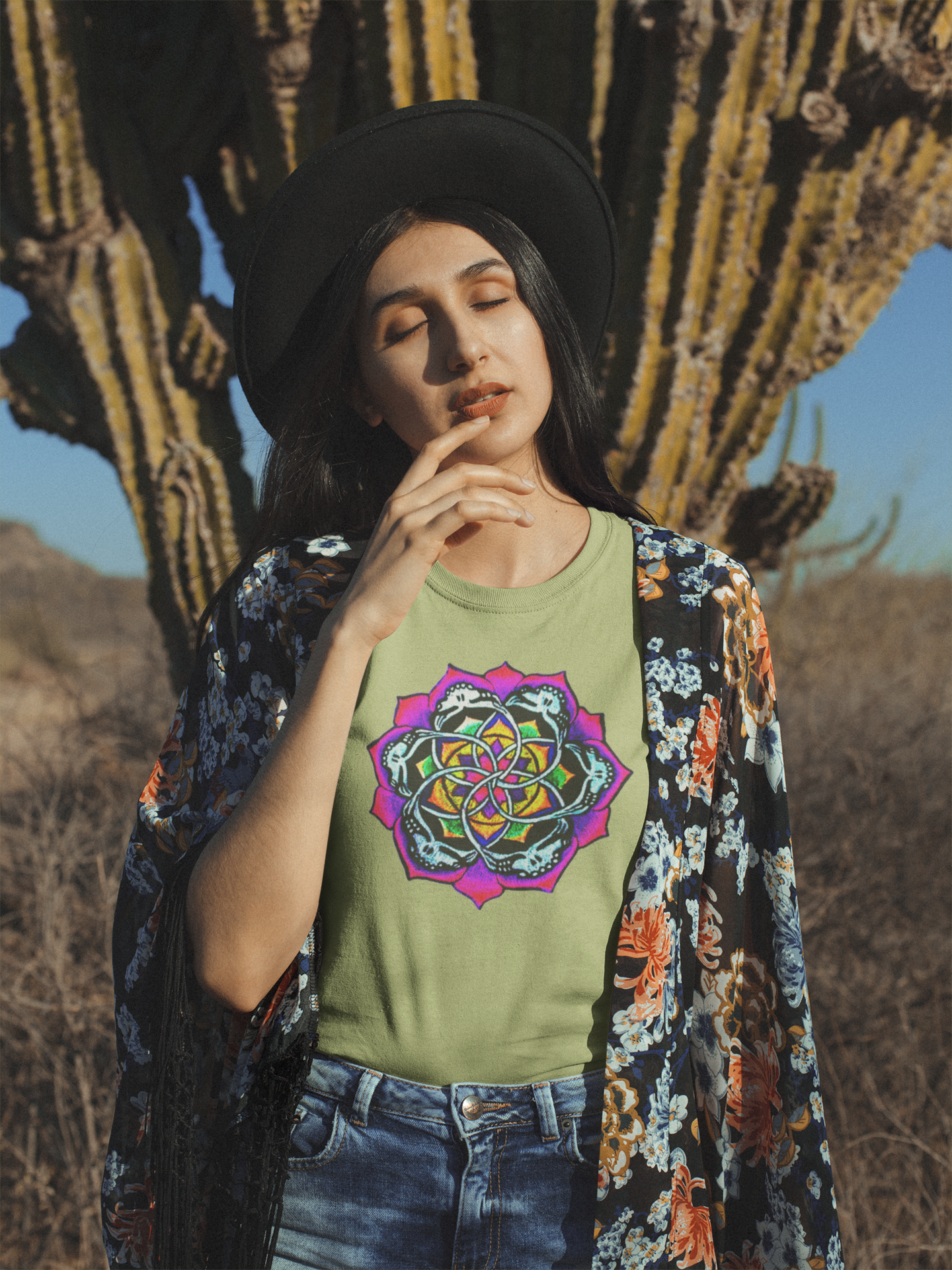 DEADPUNK Mandala Women&amp;#39;s Premium Tee
