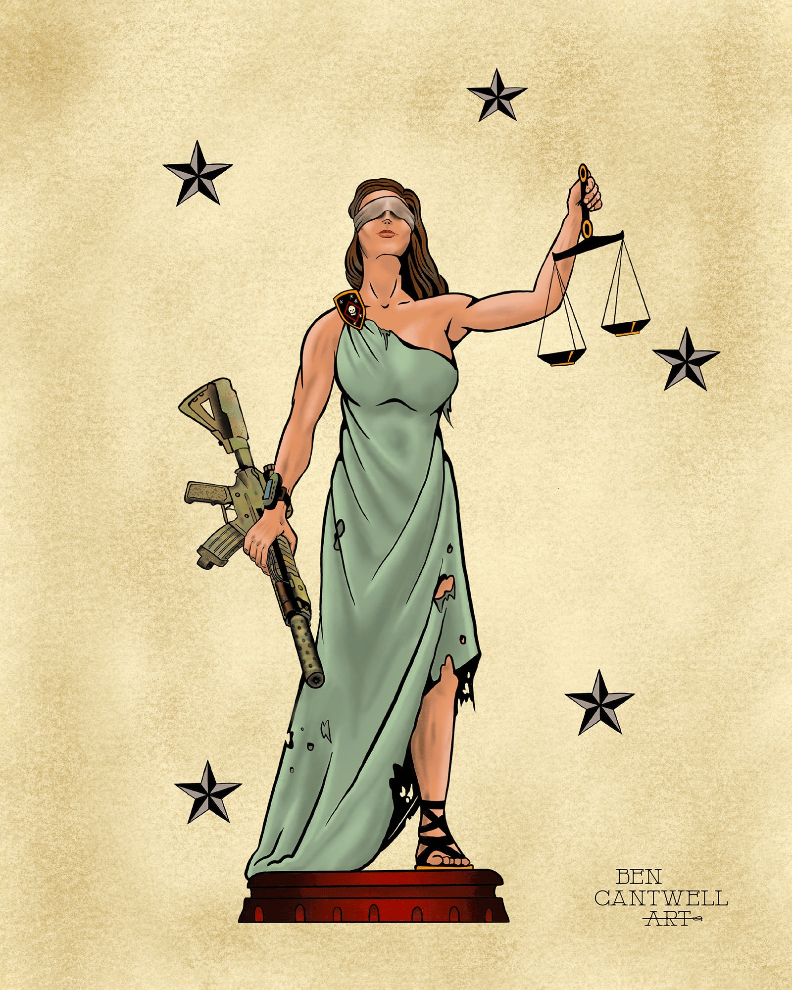 MARSOC Lady Justice - Artwork Print