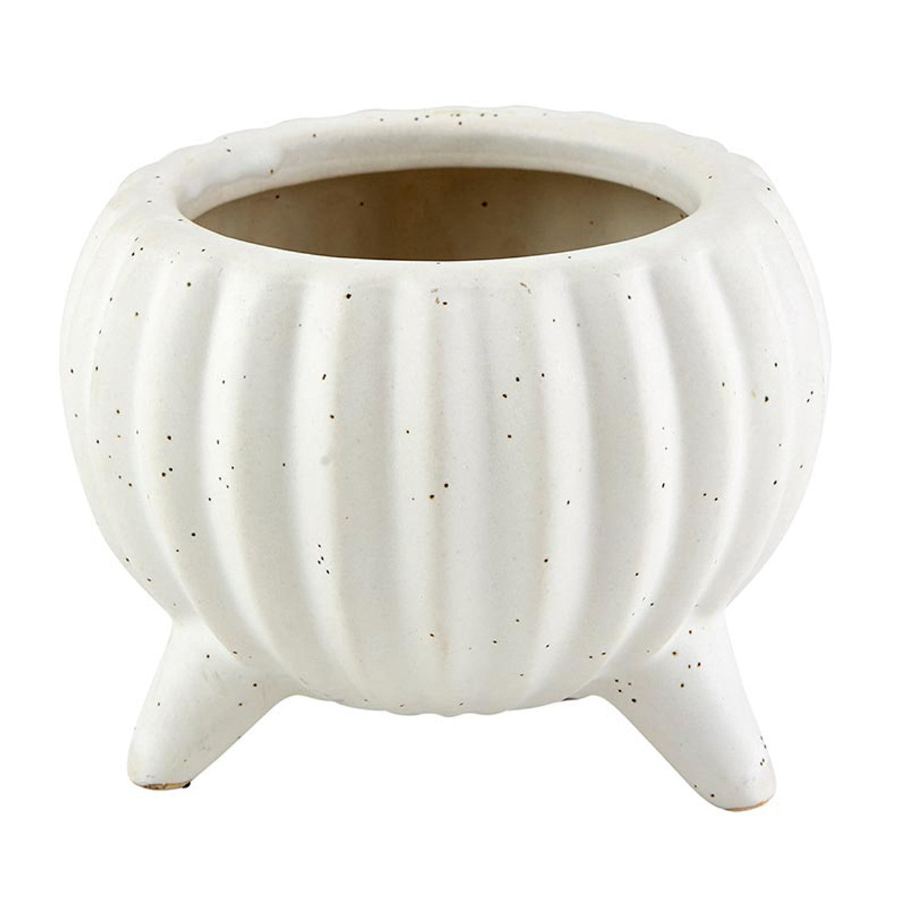 Matte Dot Cream Planter with Legs | Decorative Ceramic Plant Pot | 4&amp;quot;  x 3.5&amp;quot;