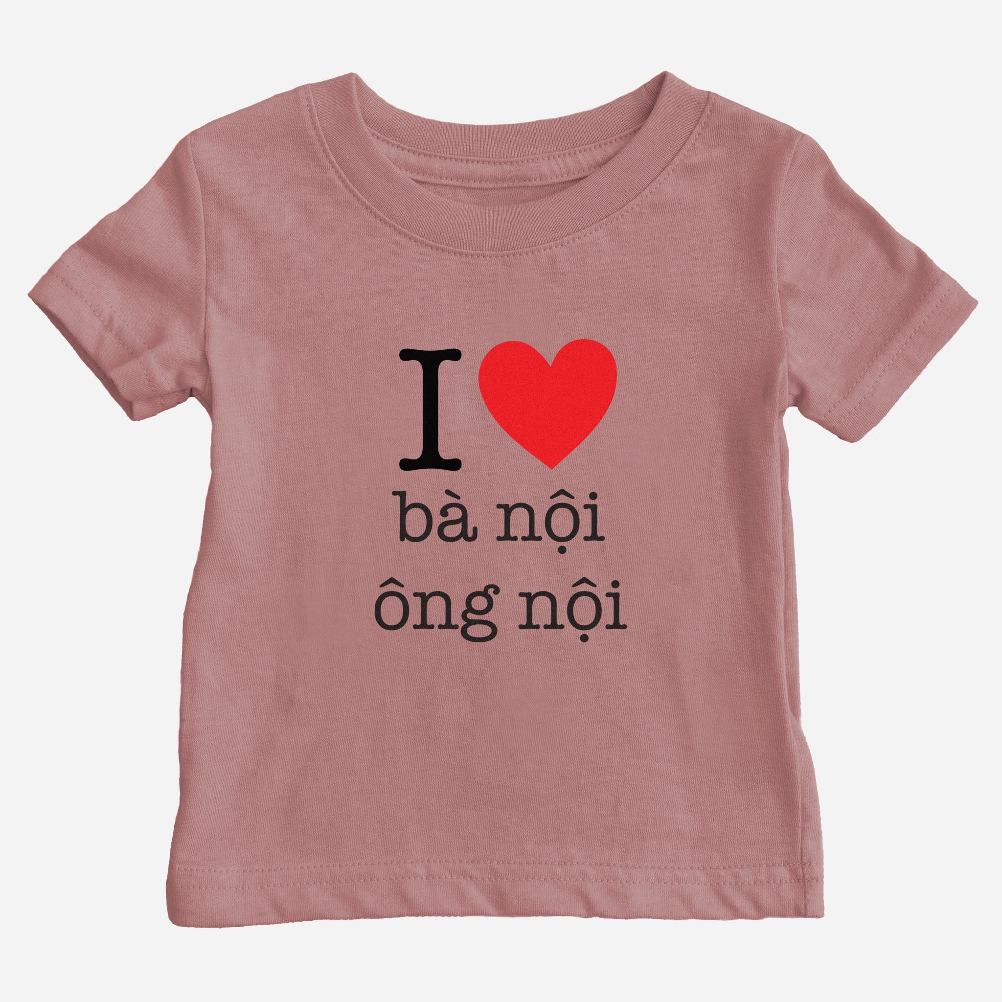 I Heart Grandma &amp;amp; Grandpa Vietnamese Baby T-Shirt (Paternal)