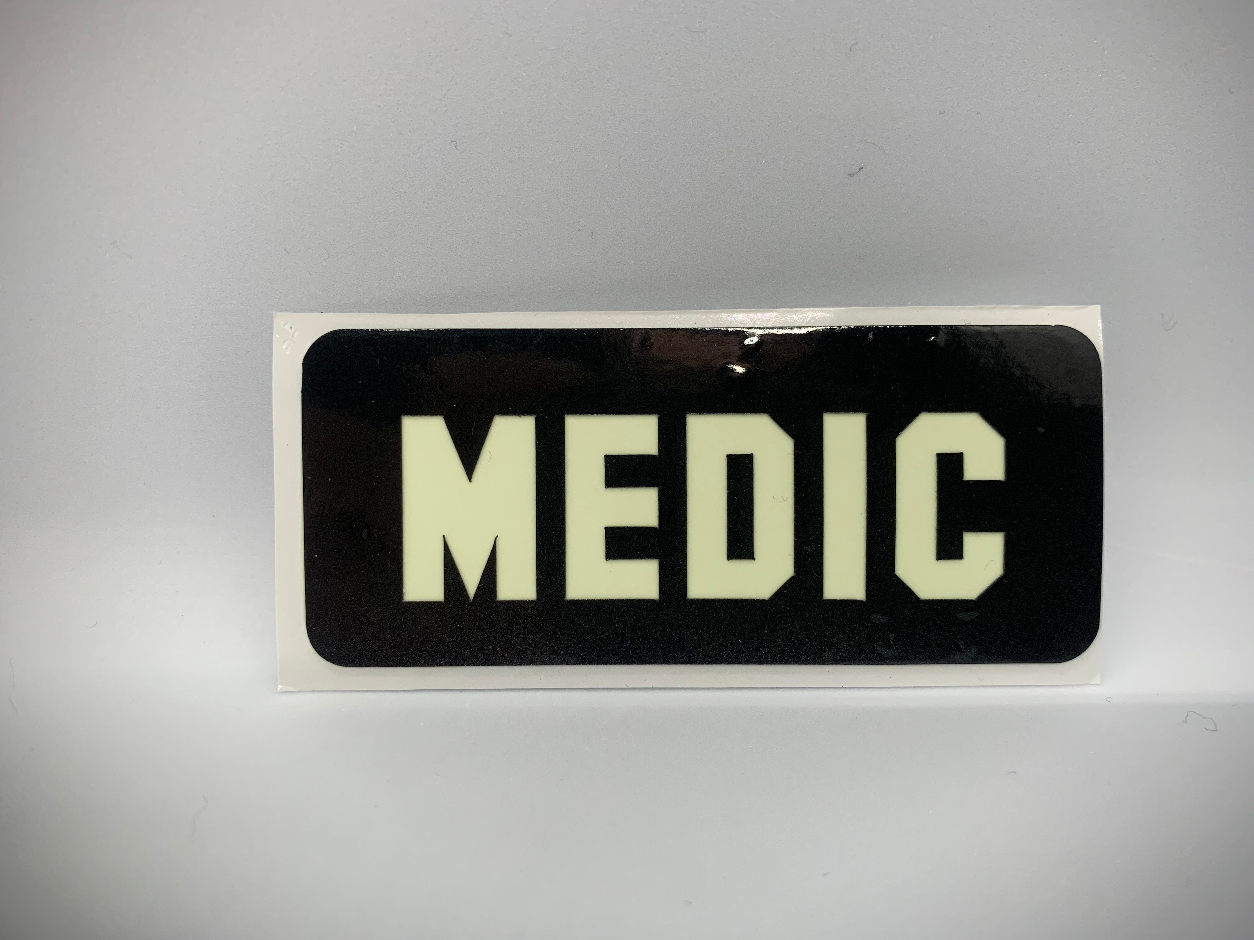 MEDIC REFLECTIVE GLOW IN THE DARK HELMET DECAL