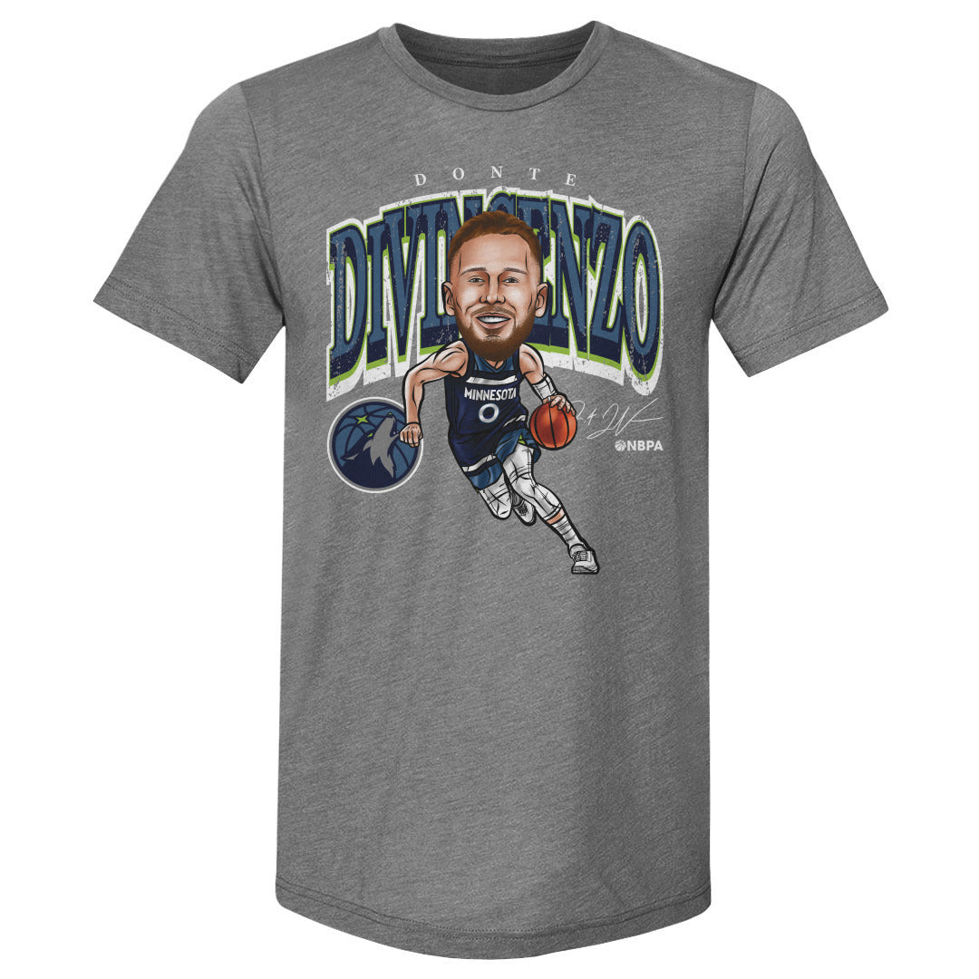 Donte DiVincenzo Minnesota Timberwolves Cartoon NBA WHT