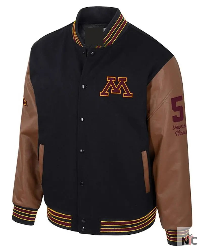Men’s Letterman Full-Snap Varsity Jacket