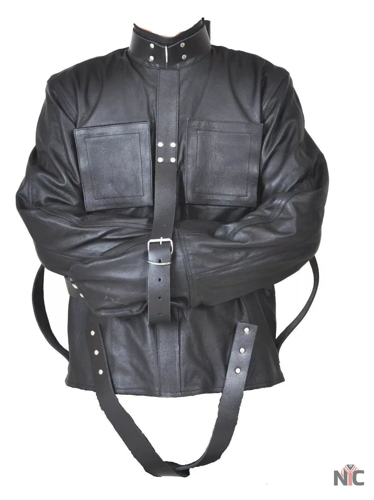 Men’s Real Heavy Duty Leather Straight Jacket