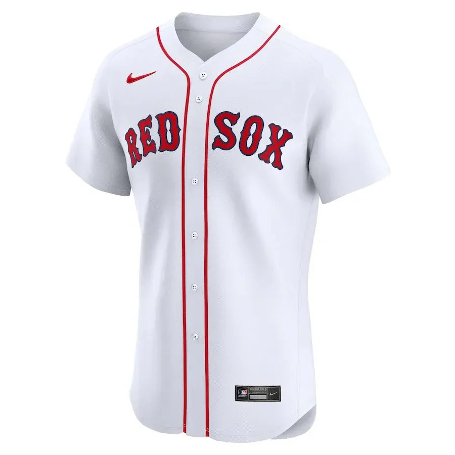 Men&amp;#39;s Boston Red Sox Nike White Home Elite Jersey