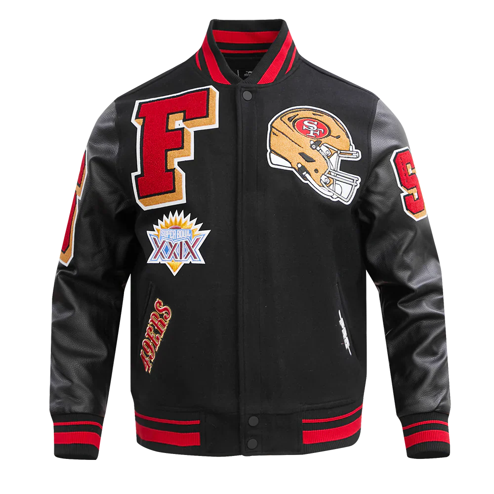 Men’s San Francisco 49ers Mashup Wool Varsity Jacket