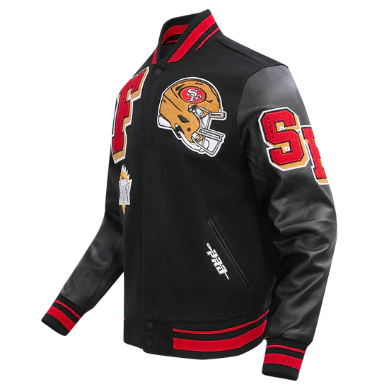 Men’s San Francisco 49ers Mashup Wool Varsity Jacket