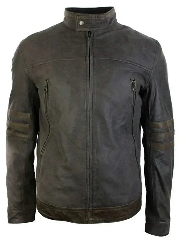 Men’s X-Men Origins Wolverine Brown Vintage Leather Jacket