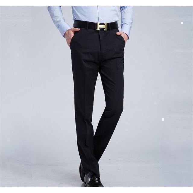 Men&amp;#39;s Black Slim Fit Dress Pants - Multiple Sizes
