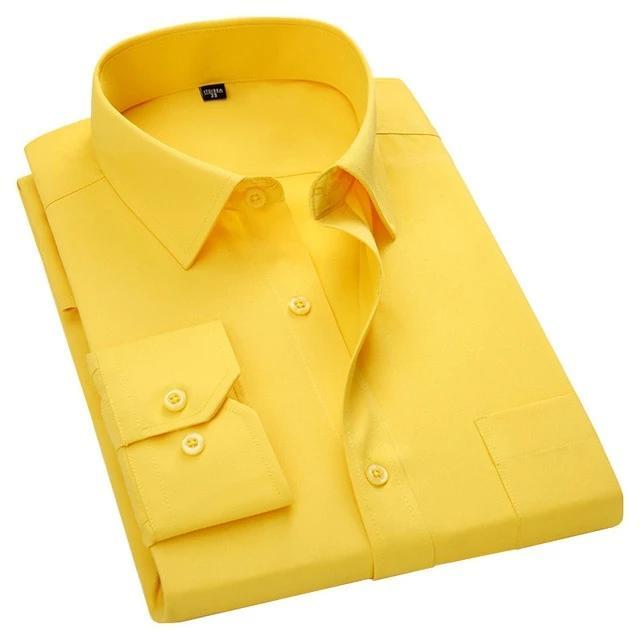 Men&amp;#39;s Bright Yellow Dress Shirt