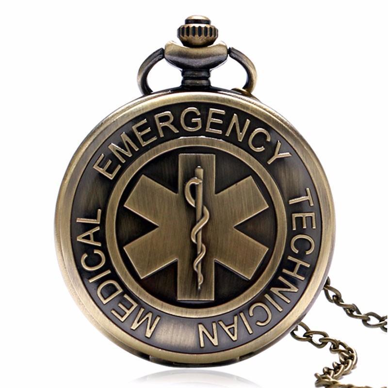 Men&amp;#39;s Bronze EMT Pocket Watch
