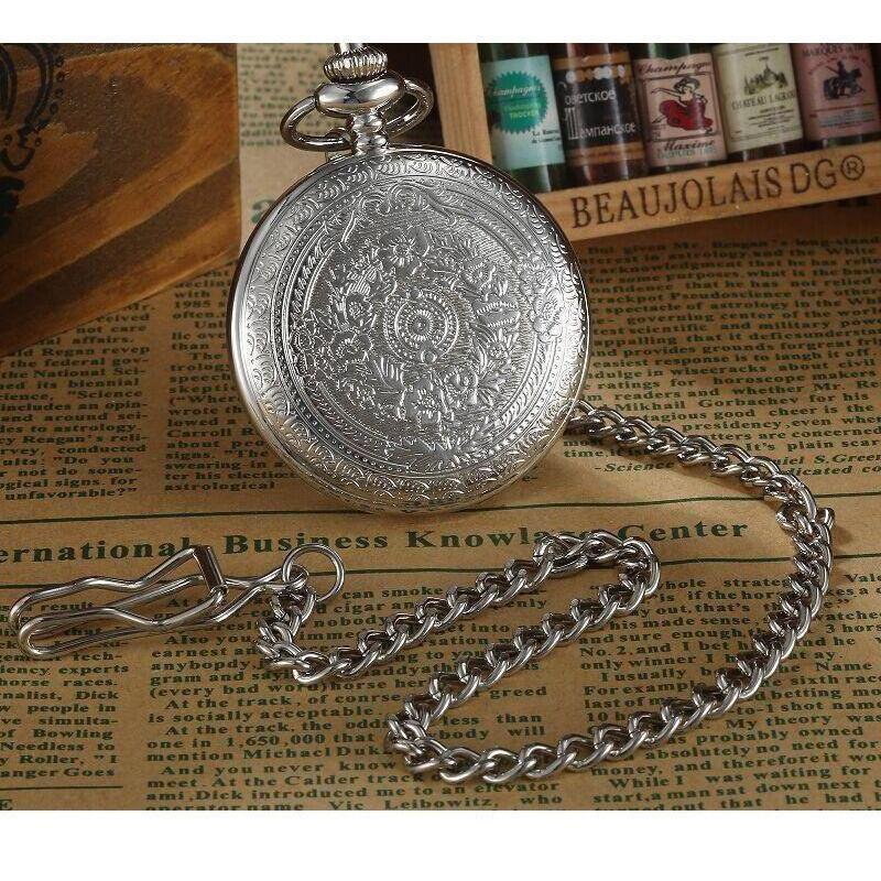 Men&amp;#39;s Engraved Pocket Watch