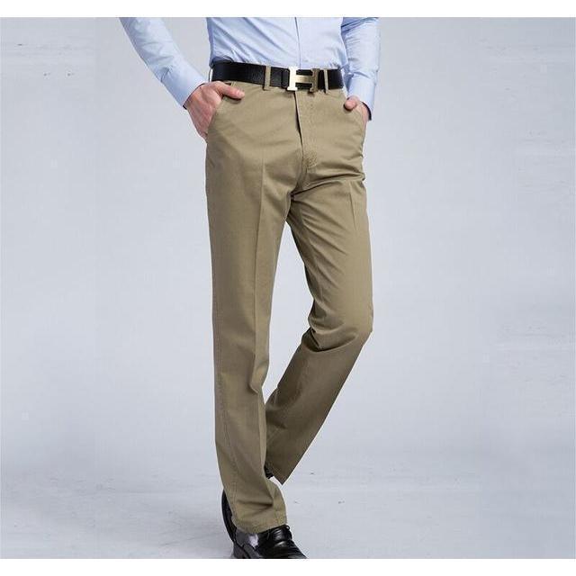 Men&amp;#39;s Khaki Slim Fit Dress Pants - Multiple Sizes