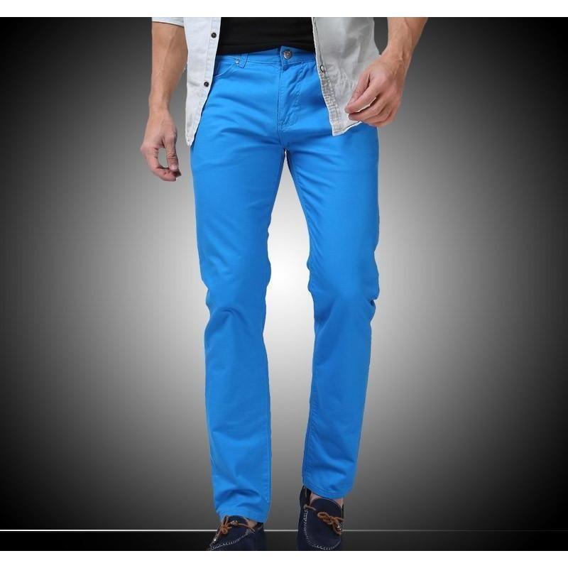 Men&amp;#39;s Light Blue Slim Fit Straight Jeans - Multiple Sizes
