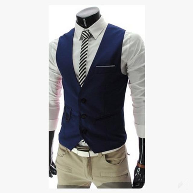 Men&amp;#39;s Navy Slim Fit Vest