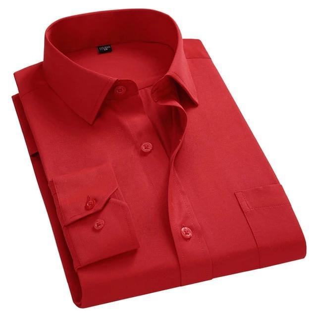 Men&amp;#39;s Red Dress Shirt