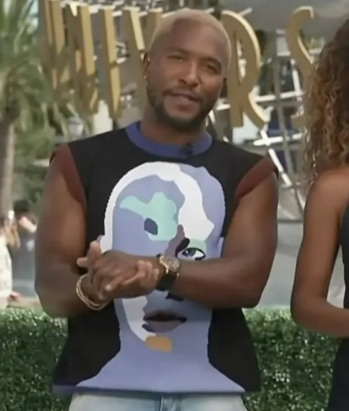 Access Hollywood Scott Evans Abstract Face Vest