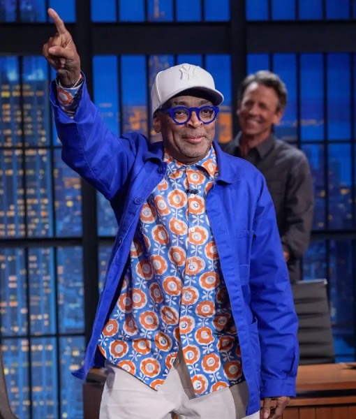 Spike Lee Late Night With Seth Meyers S12 Blue Jacket