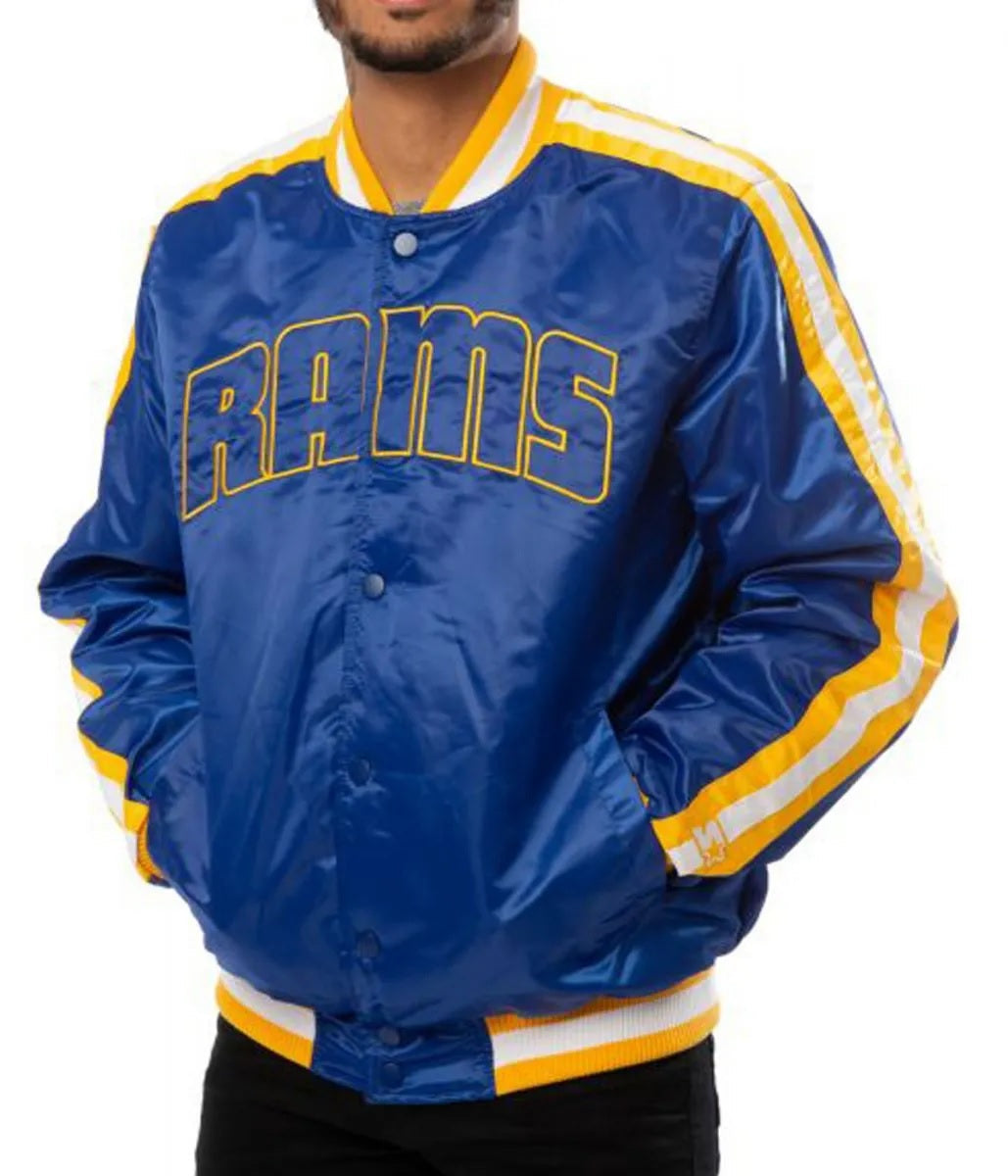 Rams LA Satin Blue Jacket