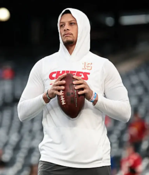 Patrick Mahomes Kansas City Chiefs White Hoodie