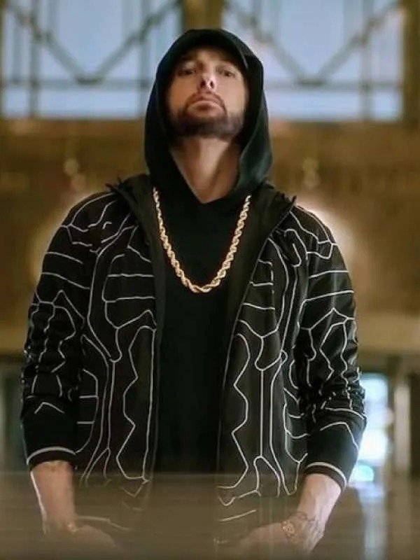 Eminem 2024 Houdini Black Jacket