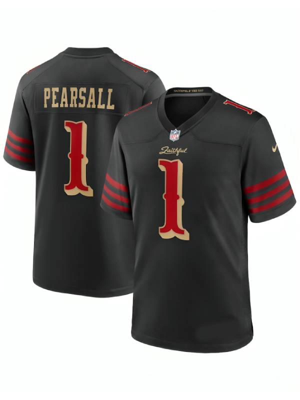 49ers Ricky Pearsall Rivalries Black Jersey
