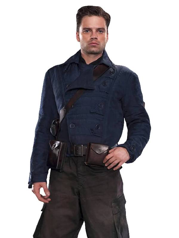 Bucky Barnes WW2 Blue Jacket