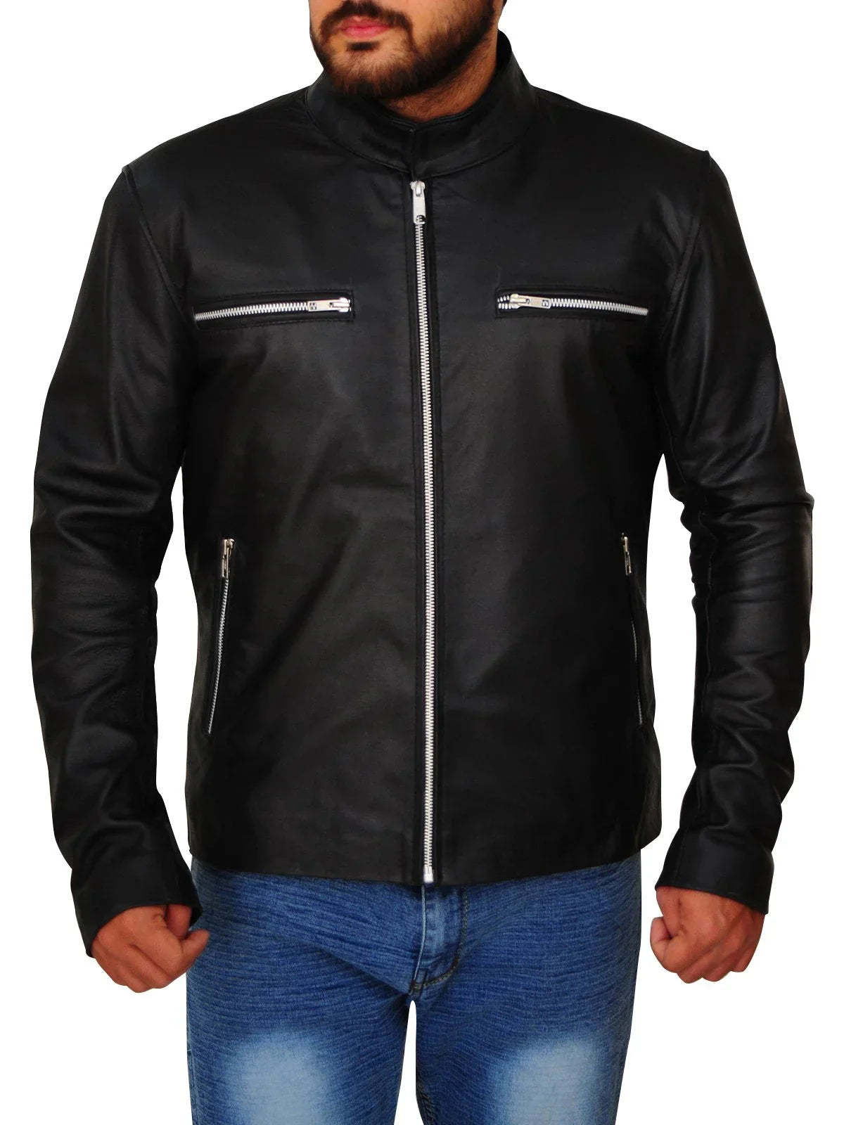 Damon Salvatore Vampire Diaries Leather Jacket