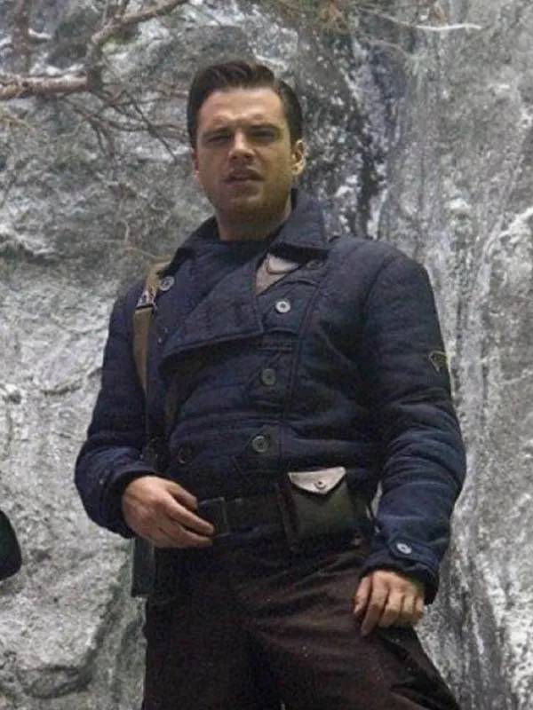 Bucky Barnes WW2 Blue Jacket