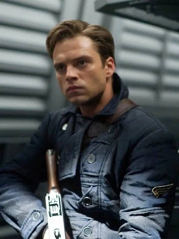 Bucky Barnes WW2 Blue Jacket